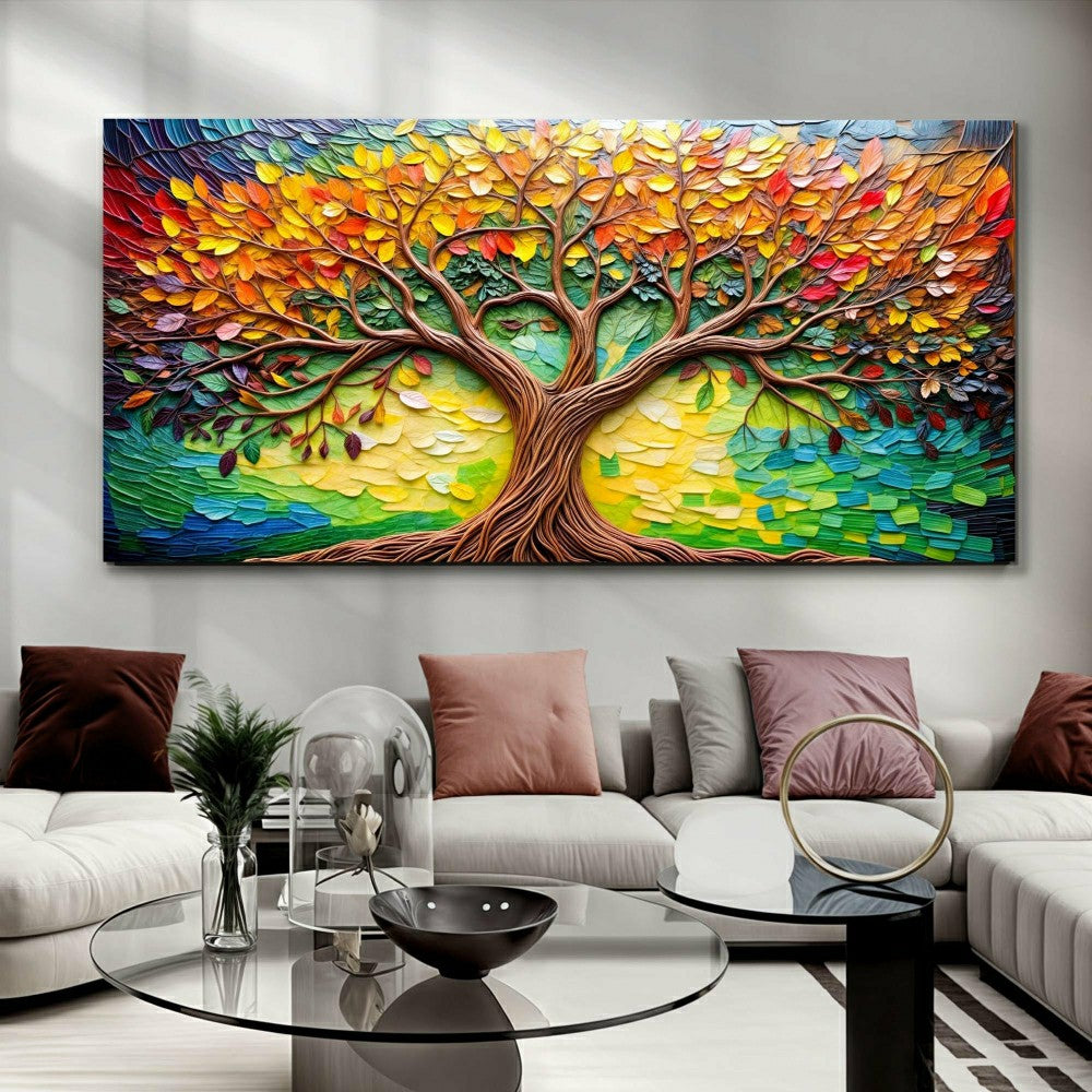 Plow & Hearth Tree Of Life Impasto Wall Art