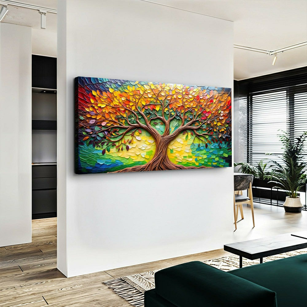 Plow & Hearth Tree Of Life Impasto Wall Art