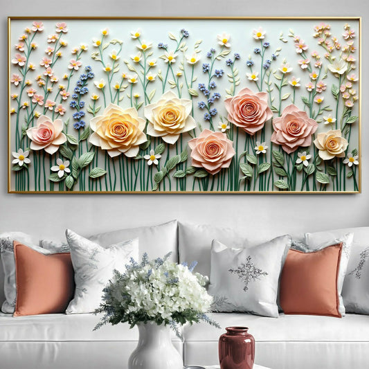 Plow & Hearth Garden Rhapsody Impasto Wall Art