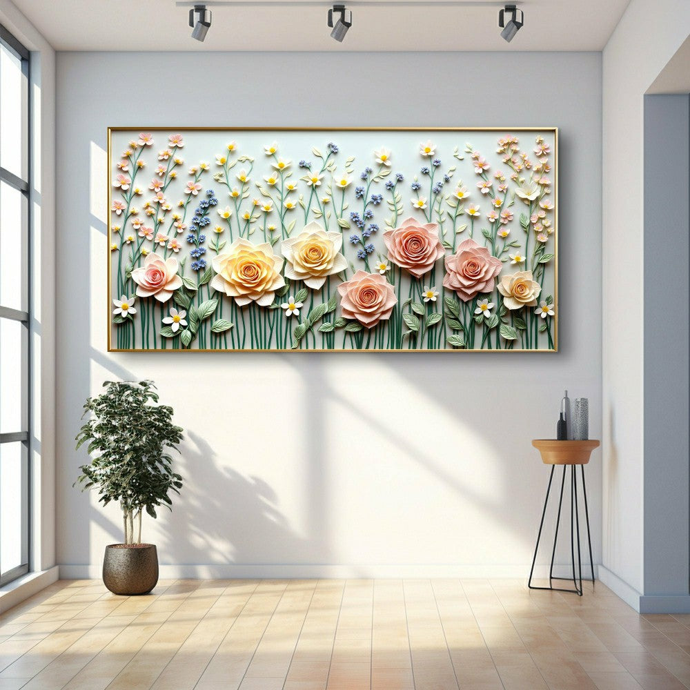 Plow & Hearth Garden Rhapsody Impasto Wall Art