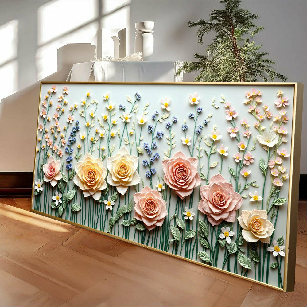 Plow & Hearth Garden Rhapsody Impasto Wall Art