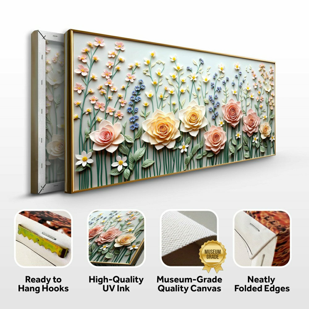 Plow & Hearth Garden Rhapsody Impasto Wall Art