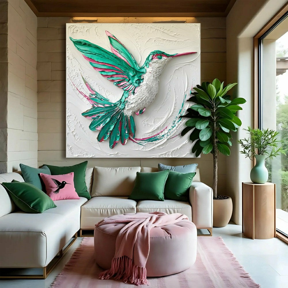 Plow & Hearth 3D Hummingbird Wall Art