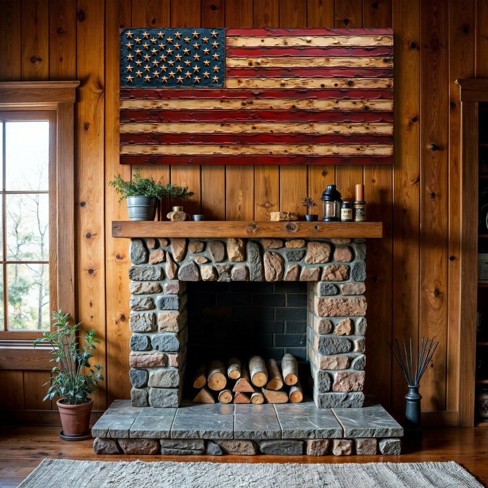 Plow & Hearth Old Glory American Flag Wall Art
