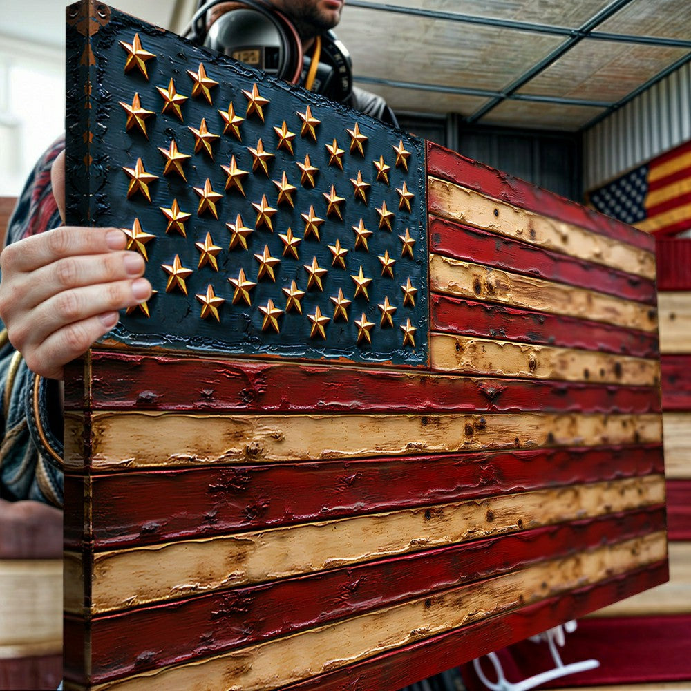 Plow & Hearth Old Glory American Flag Wall Art