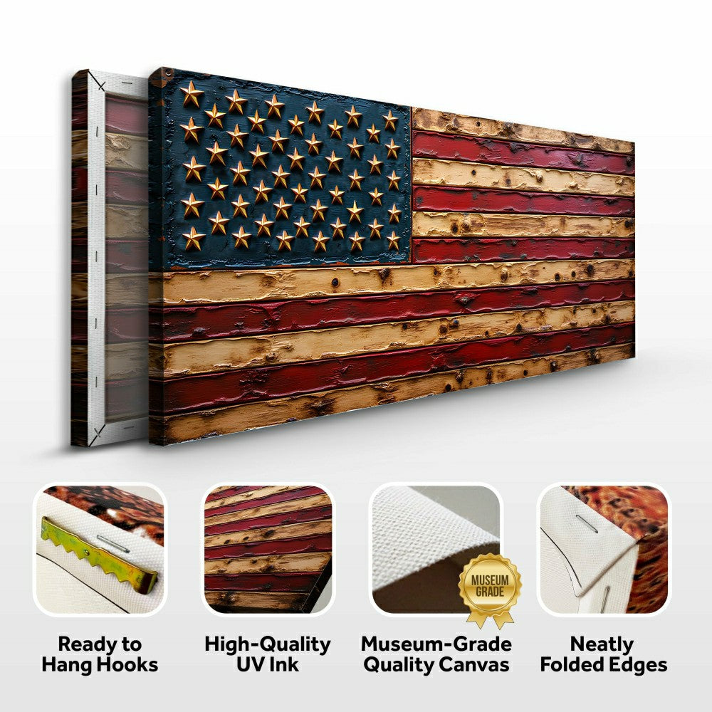 Plow & Hearth Old Glory American Flag Wall Art