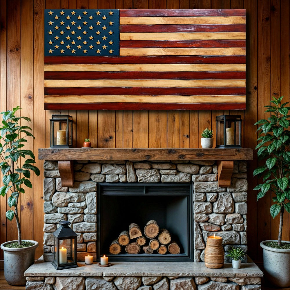 Plow & Hearth Old Glory American Flag Wall Art II