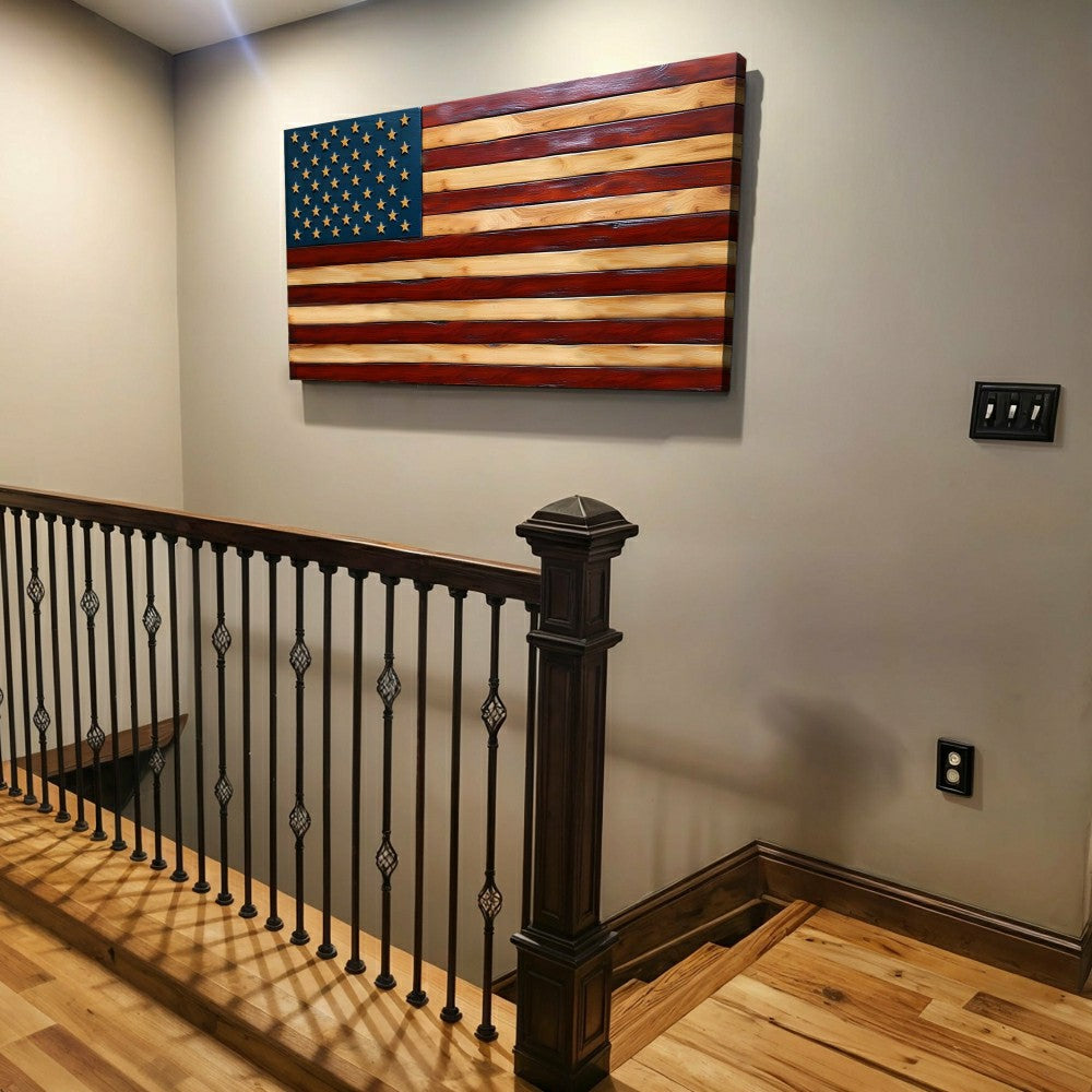 Plow & Hearth Old Glory American Flag Wall Art II