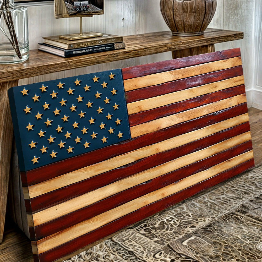 Plow & Hearth Old Glory American Flag Wall Art II