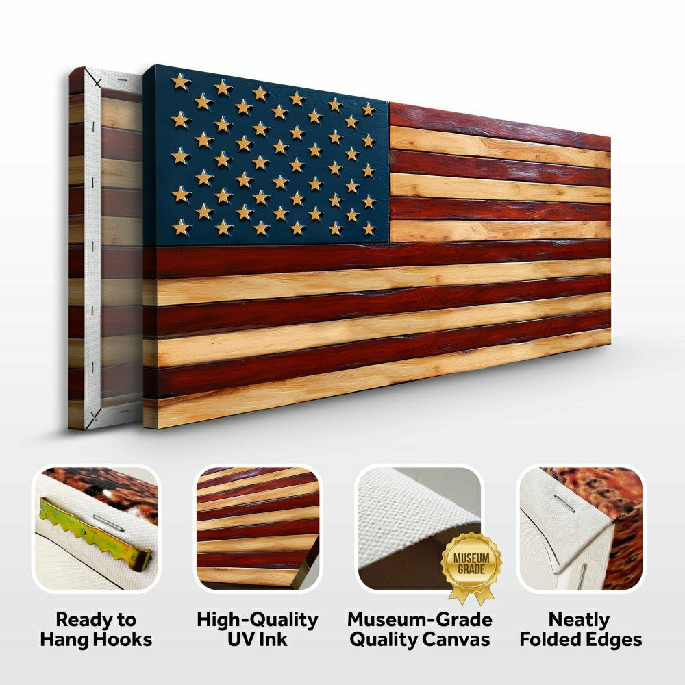 Plow & Hearth Old Glory American Flag Wall Art II