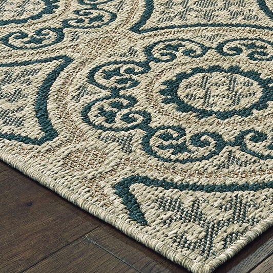 Plow & Hearth Cambridge Circles Indoor/Outdoor Rug