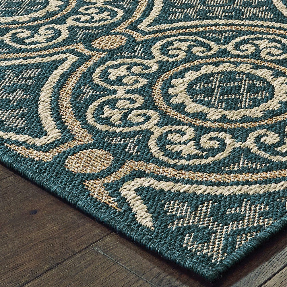 Plow & Hearth Cambridge Circles Indoor/Outdoor Rug