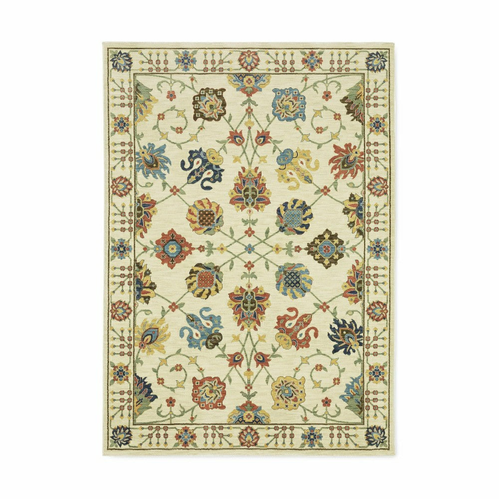 Plow & Hearth Clover Hill Gems Polypropylene Rug
