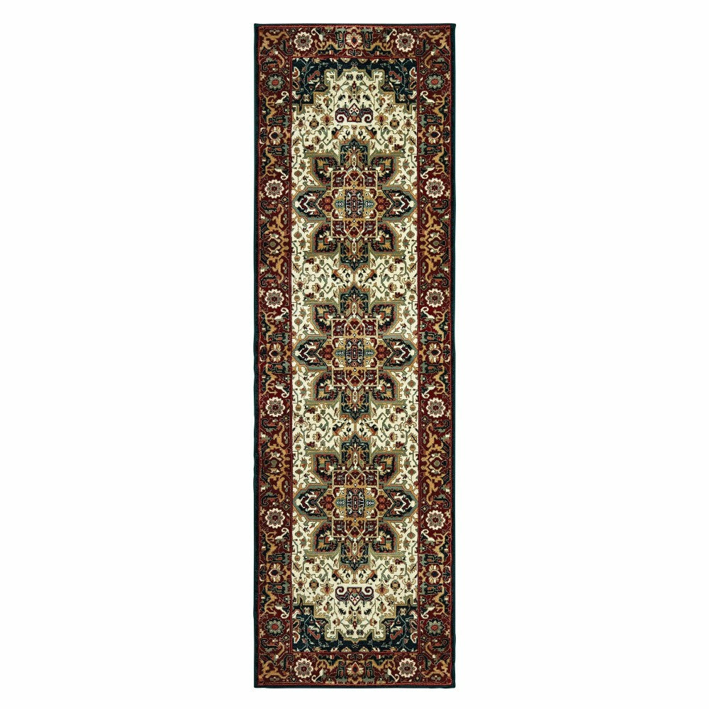 Plow & Hearth Sheridan Medallion Polypropylene Rug