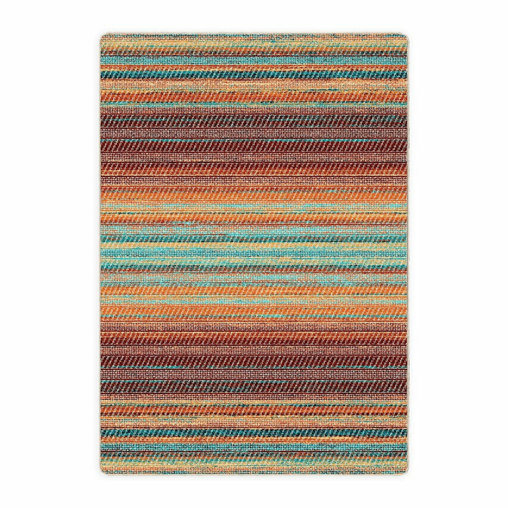 Plow & Hearth October Stripe Rug, 2' x 8' Runner