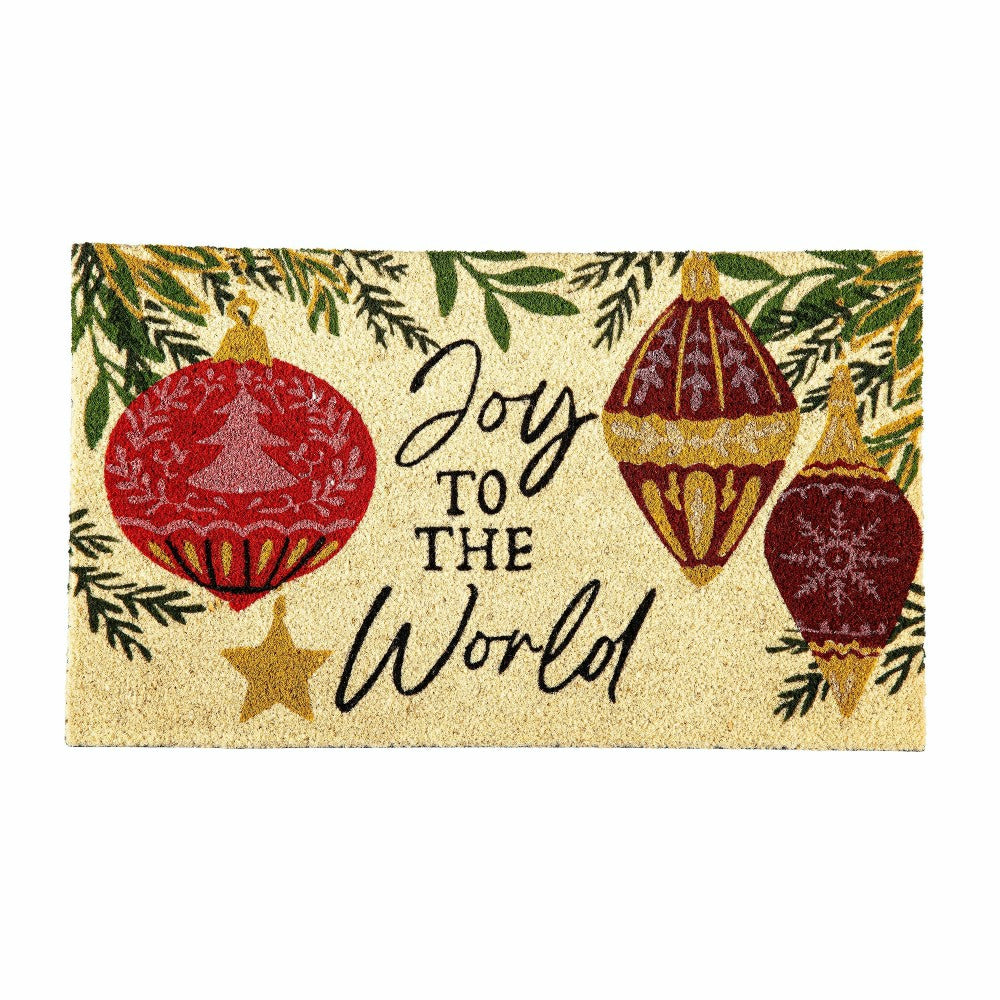 Plow & Hearth Joy To The World Coir Mat