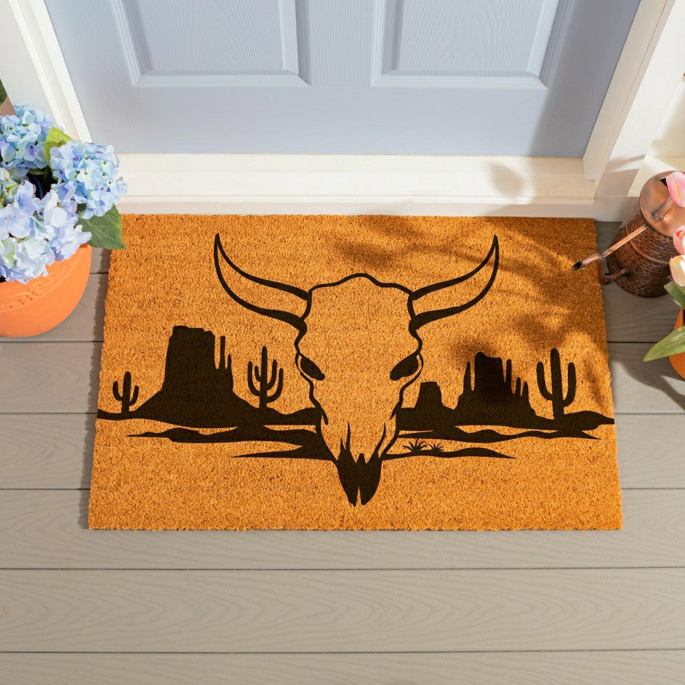 Plow & Hearth EG Studio Southwest/Texas Coir Mat,36"x24"