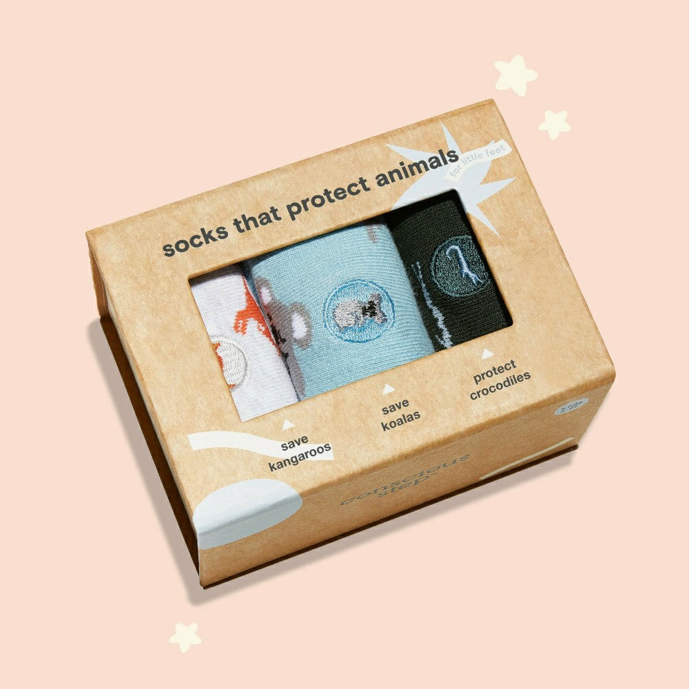 Plow & Hearth Kids Socks that Protect Animals