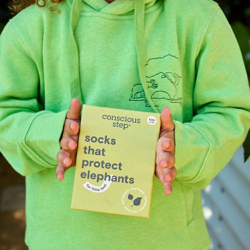 Plow & Hearth Kids Socks that Protect Elephants