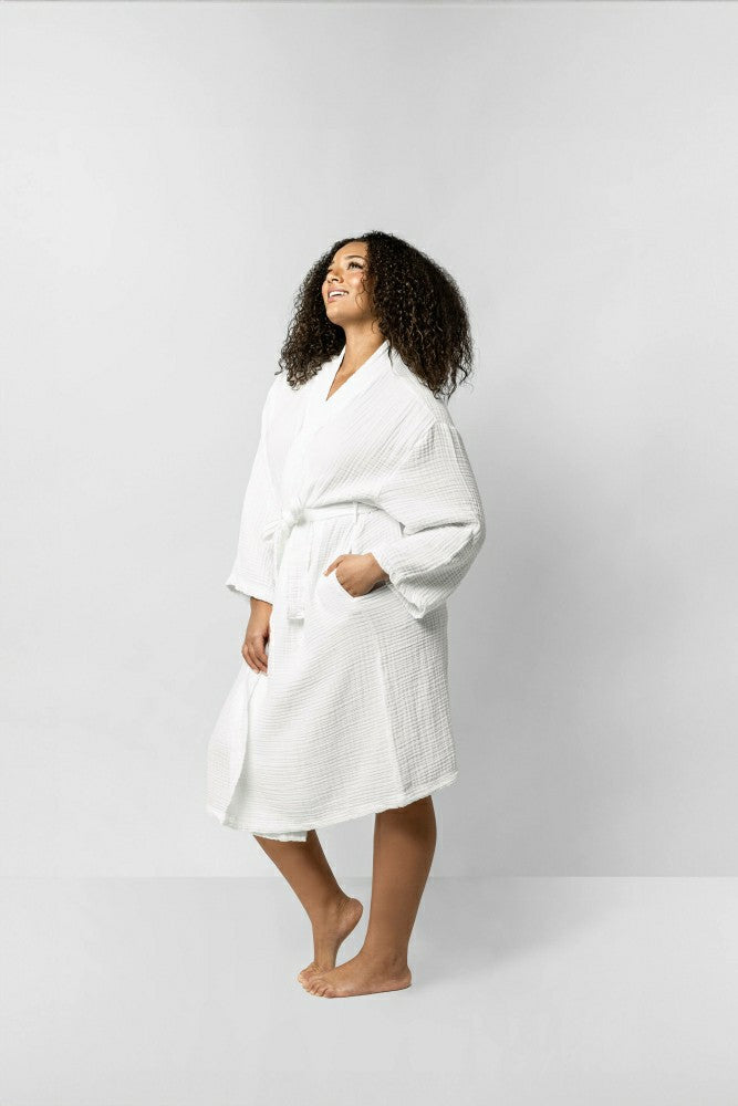 Plow & Hearth Muslin Cotton Kimono
