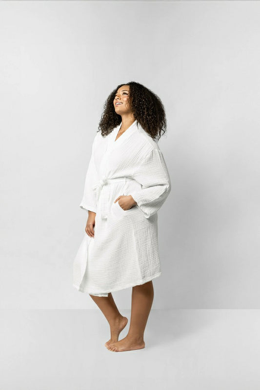 Plow & Hearth Muslin Cotton Kimono