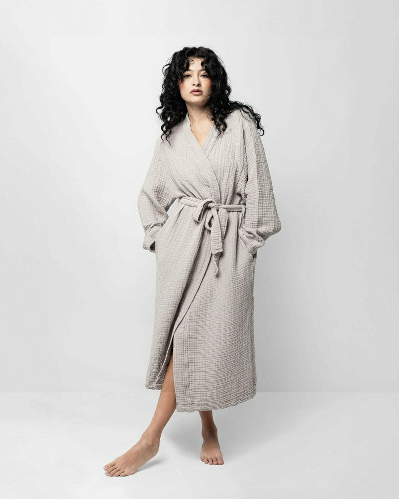 Plow & Hearth Muslin Cotton Kimono