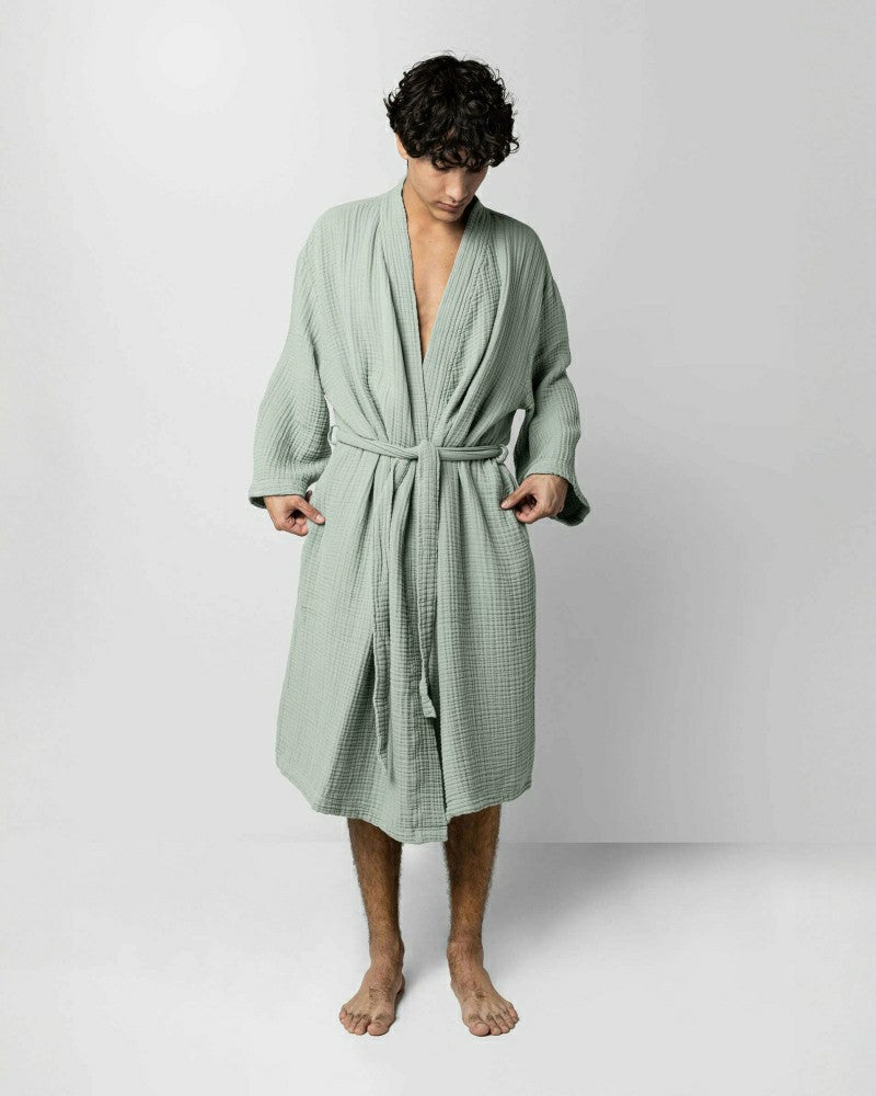 Plow & Hearth Muslin Cotton Kimono