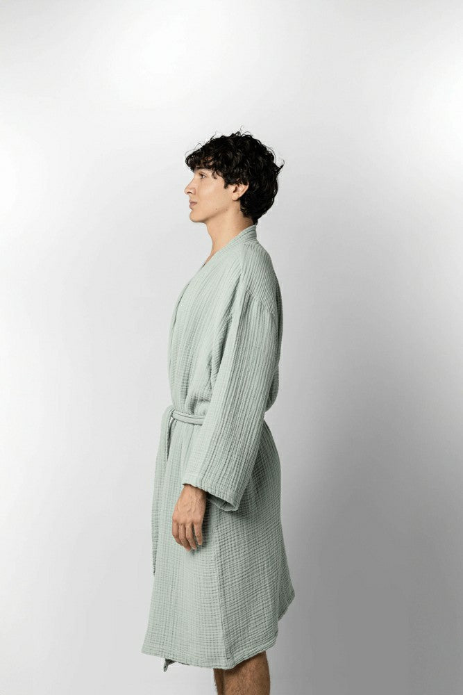 Plow & Hearth Muslin Cotton Kimono