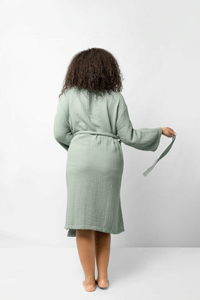Plow & Hearth Muslin Cotton Kimono