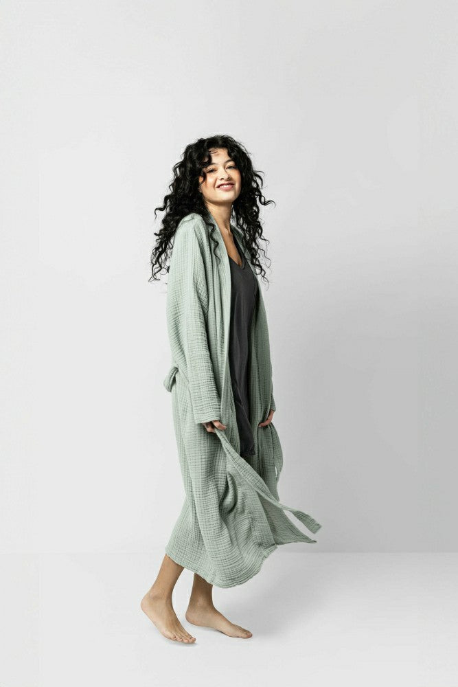 Plow & Hearth Muslin Cotton Kimono