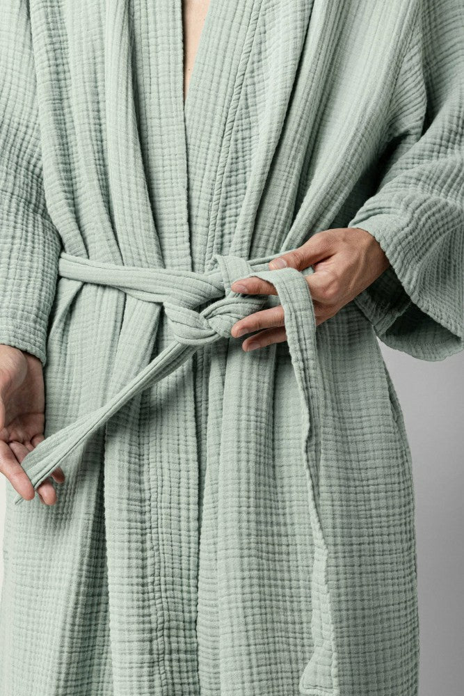 Plow & Hearth Muslin Cotton Kimono
