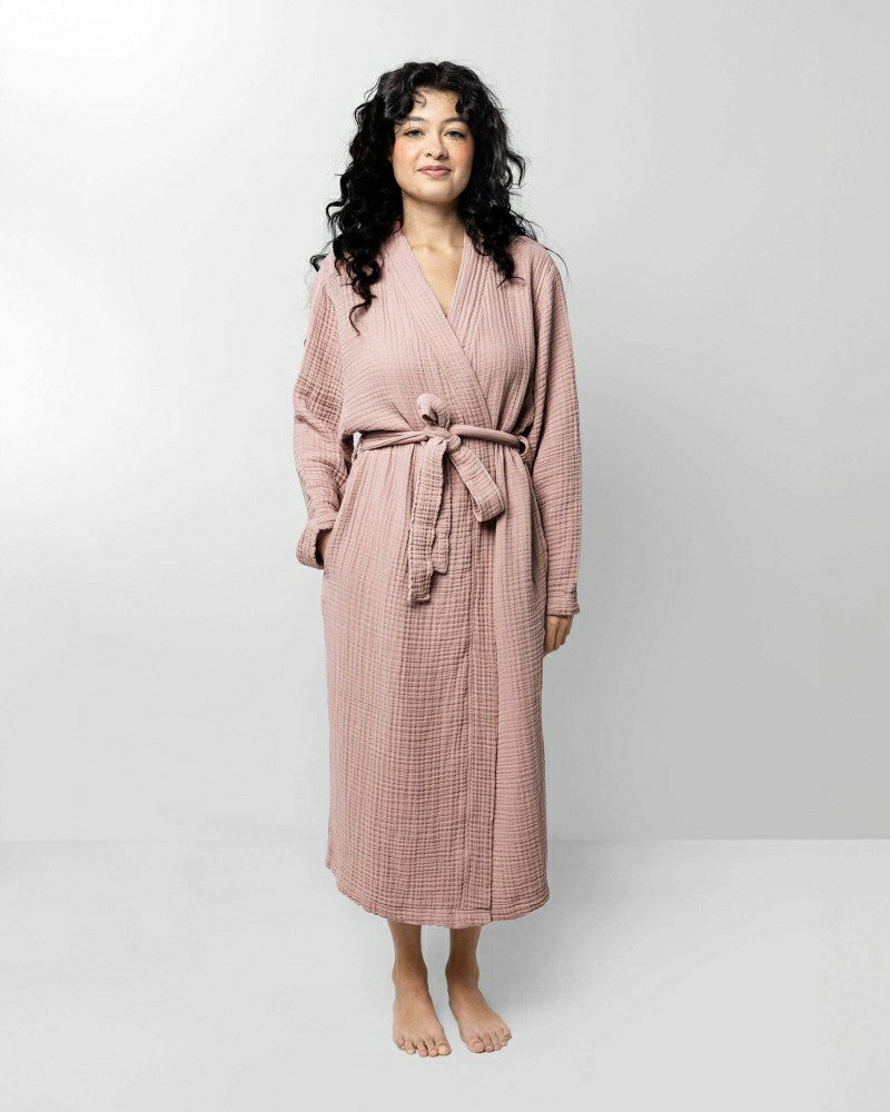 Plow & Hearth Muslin Cotton Kimono