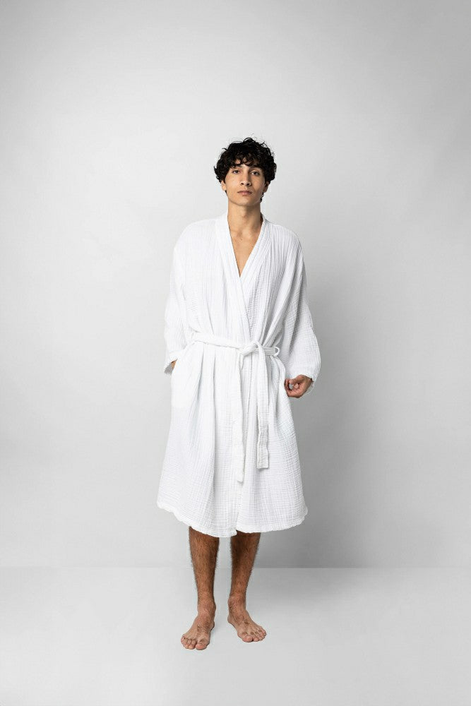 Plow & Hearth Muslin Cotton Kimono