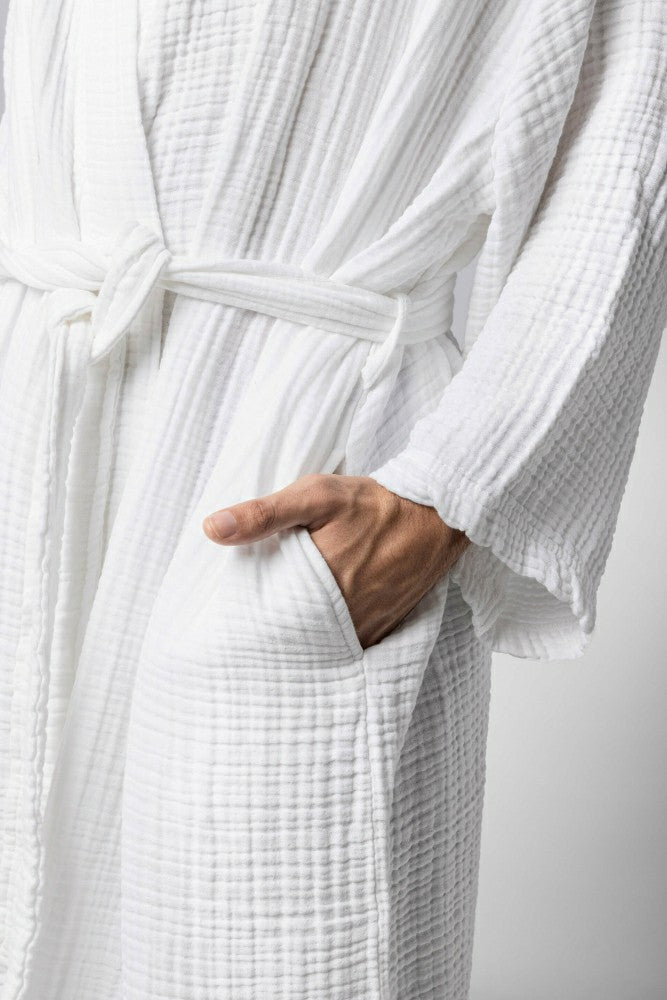 Plow & Hearth Muslin Cotton Kimono
