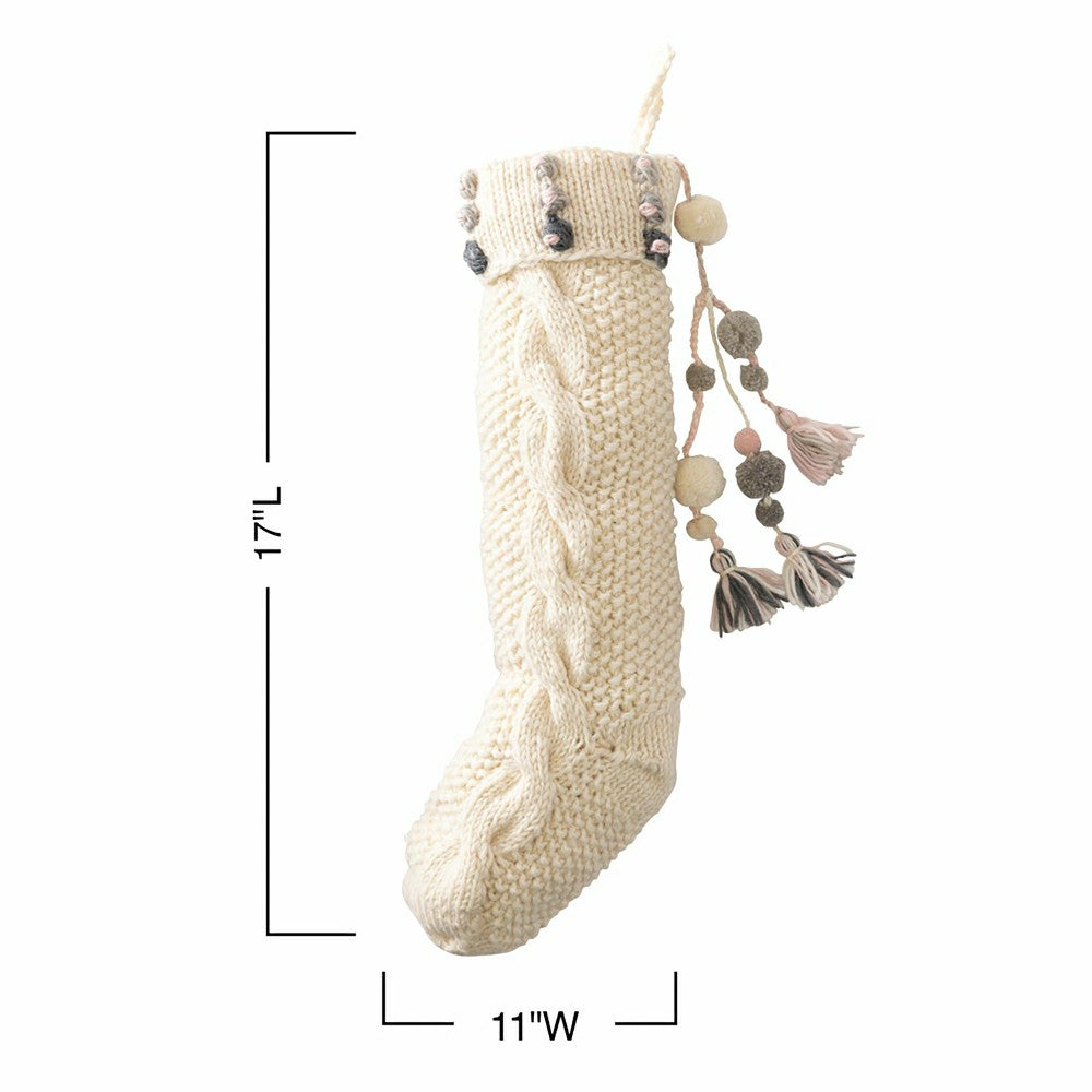 Plow & Hearth Knit Stocking