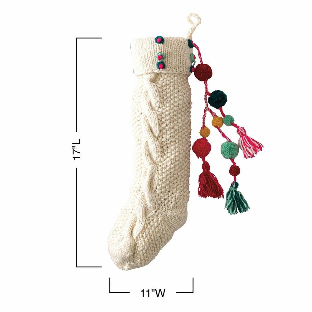Plow & Hearth Knit Stocking