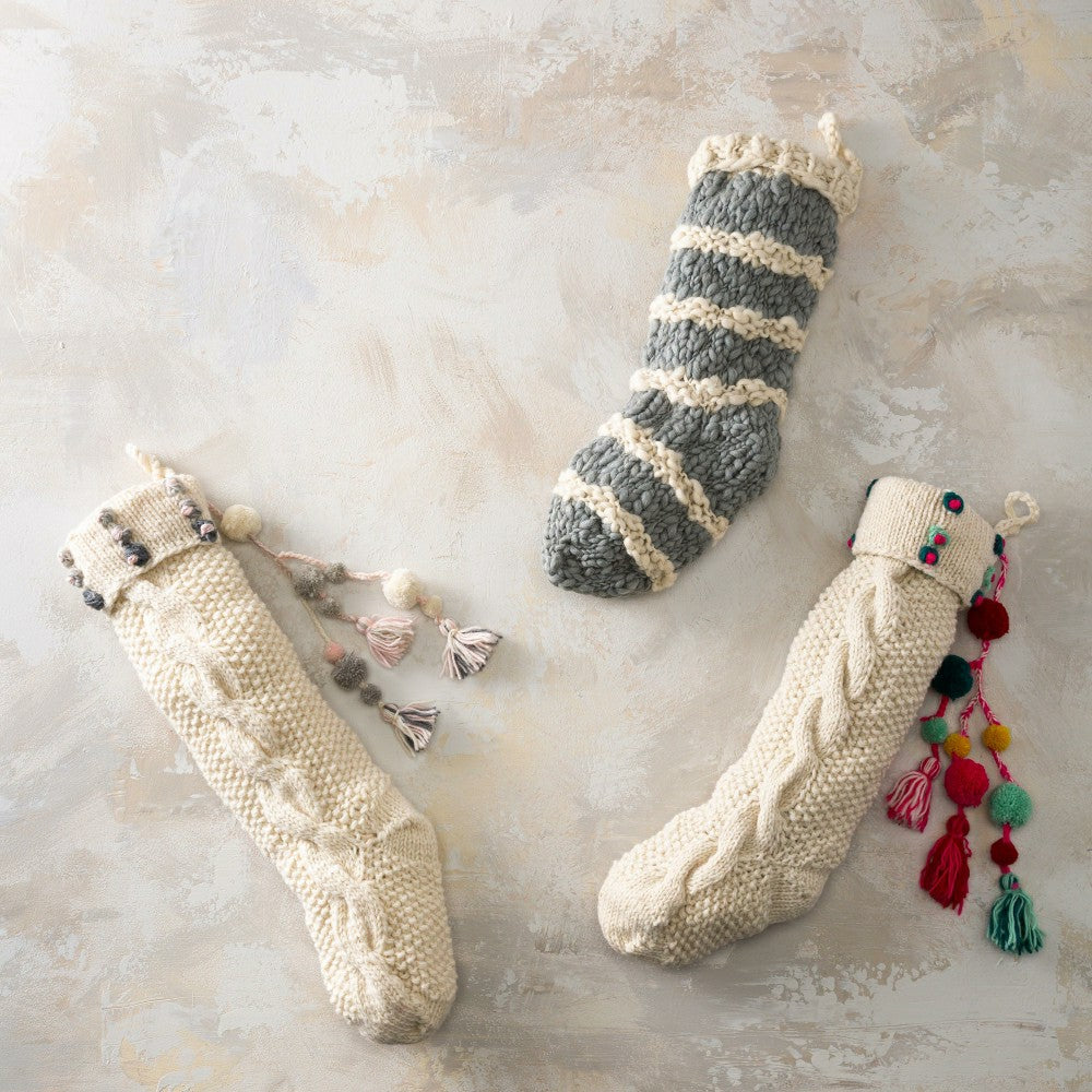 Plow & Hearth Knit Stocking