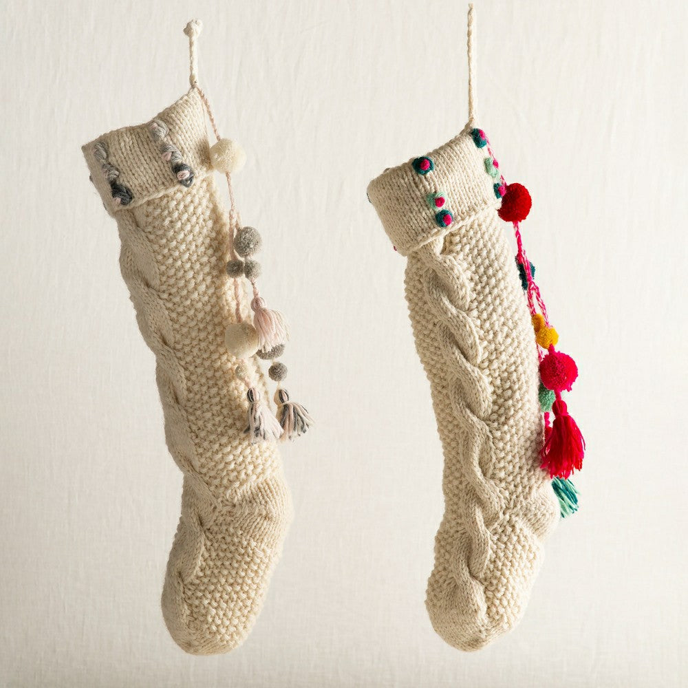 Plow & Hearth Knit Stocking