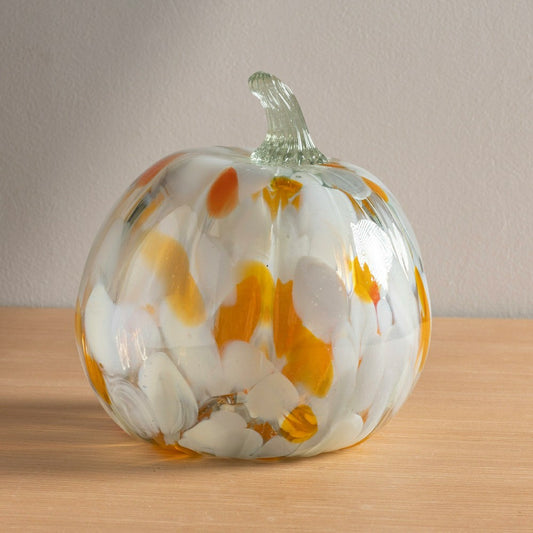 Plow & Hearth Large Recycled Glass Pumpkin