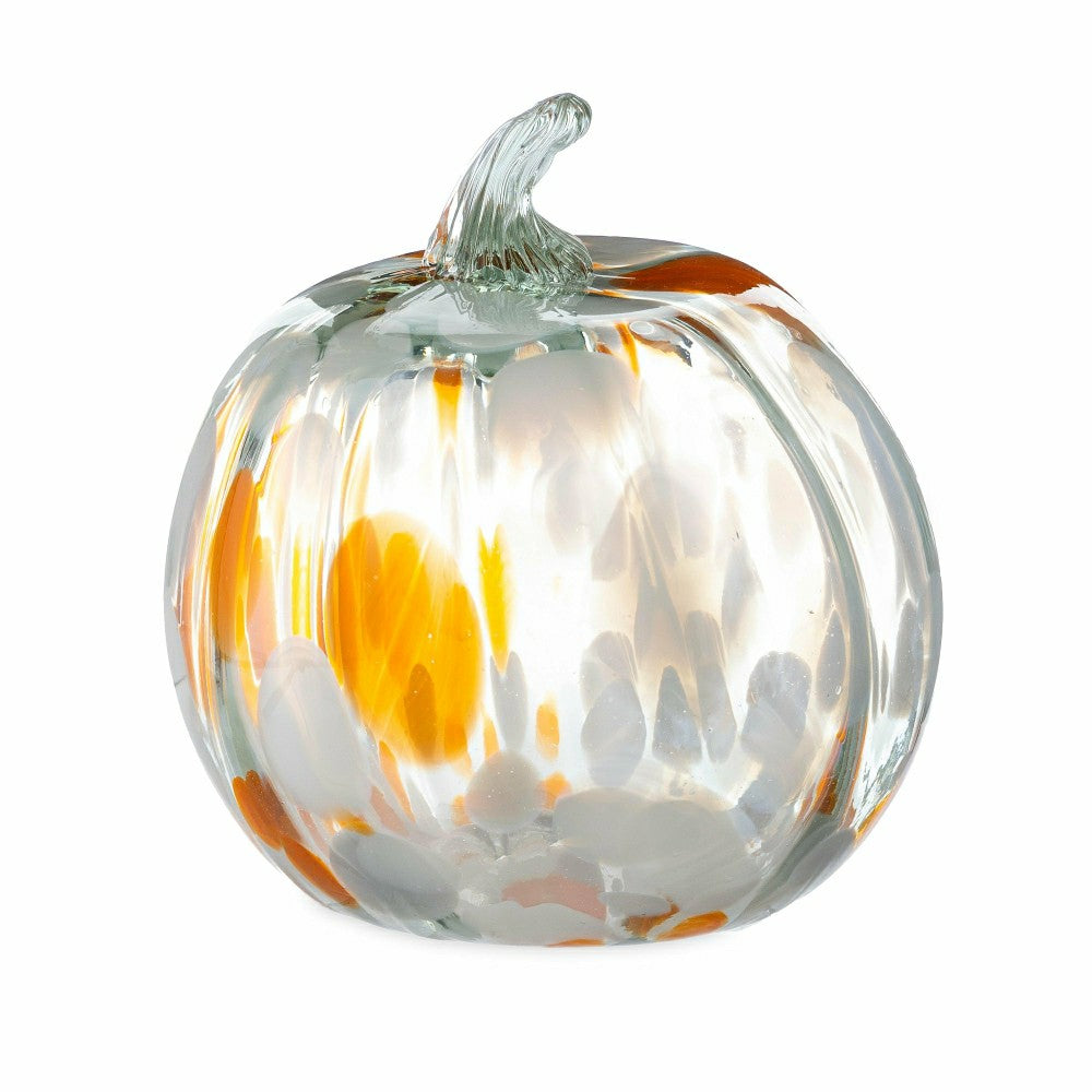 Plow & Hearth Large Recycled Glass Pumpkin