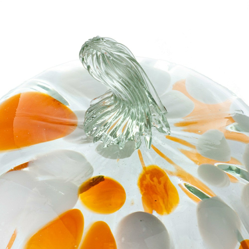 Plow & Hearth Large Recycled Glass Pumpkin