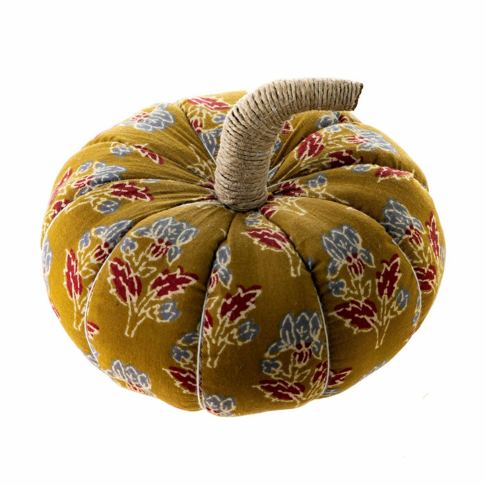 Plow & Hearth Recycled Sari Pumpkin, Set of 2