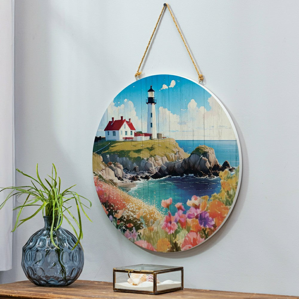 Plow & Hearth Coastal Door Décor Welcome Lighthouse 18"