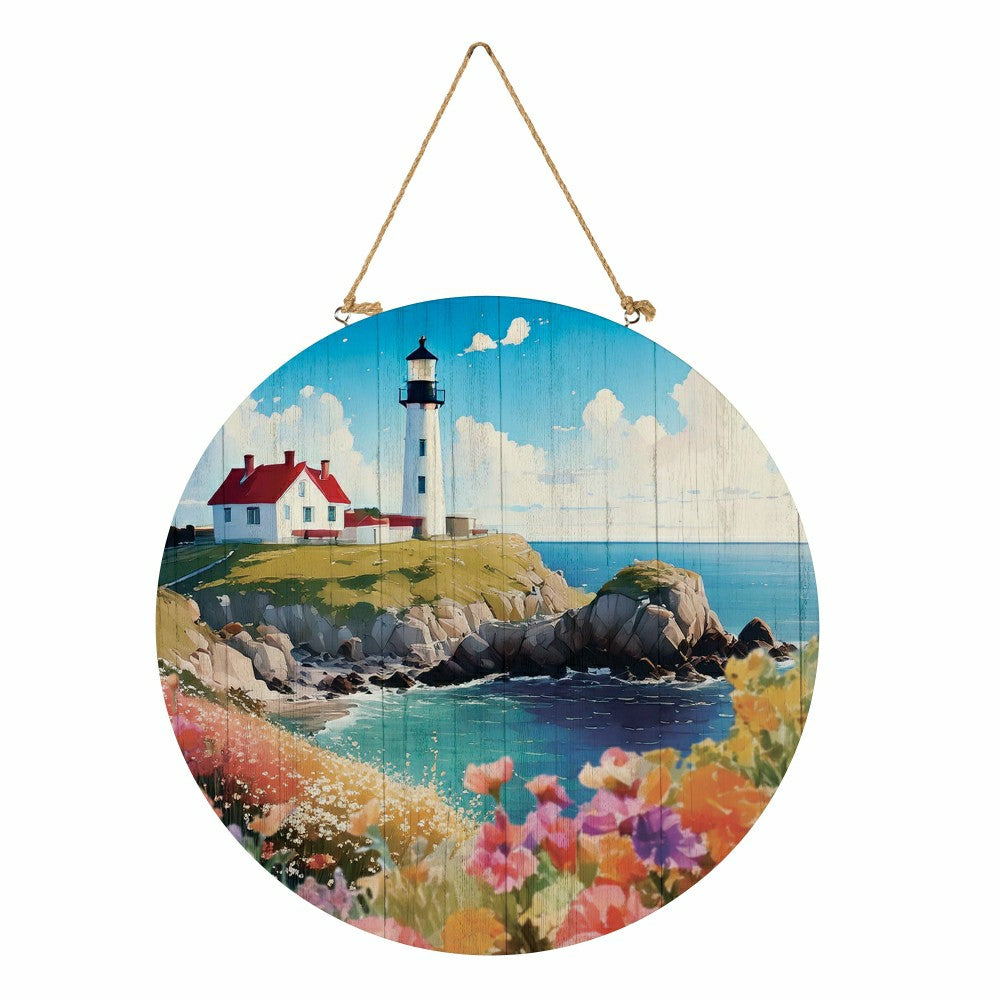 Plow & Hearth Coastal Door Décor Welcome Lighthouse 18"