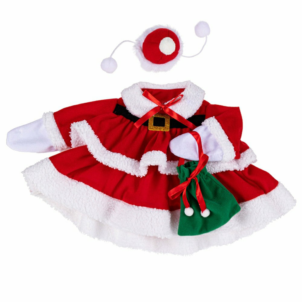 Plow & Hearth Giddy The Goose, Metal Porch Statue With Mrs. Claus Outfit, 21"H