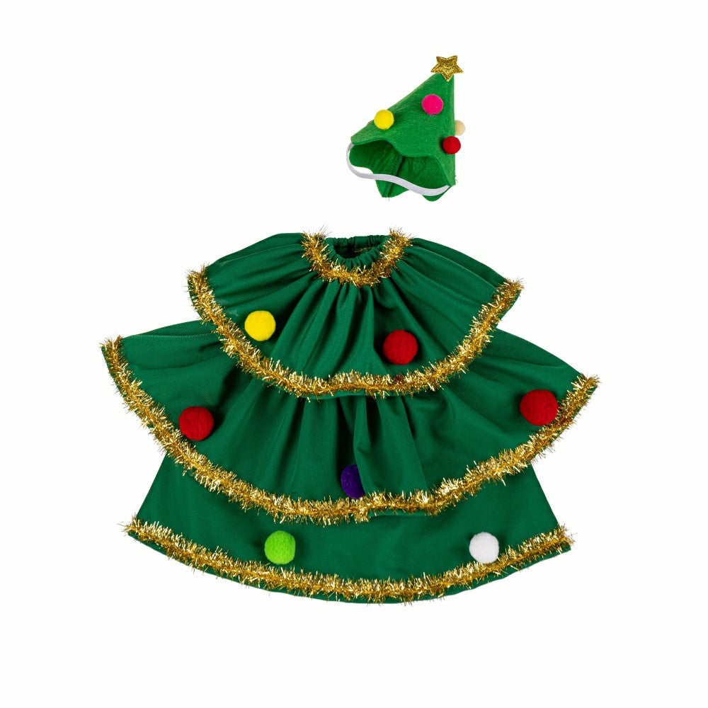 Plow & Hearth Giddy The Goose, Metal Porch Statue With Christmas Green Ruffle Outfit