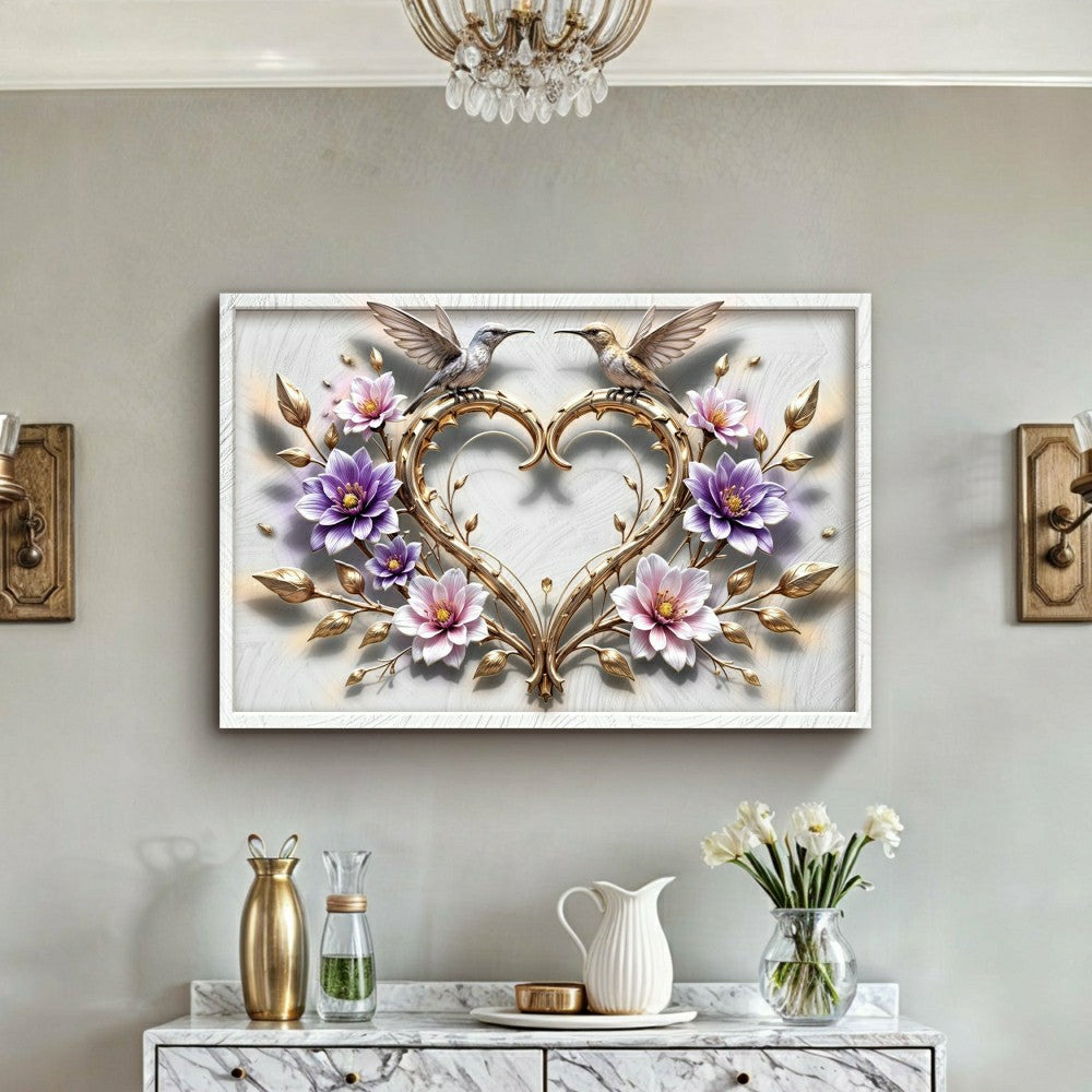 Plow & Hearth 3D Hummingbirds Wall Art