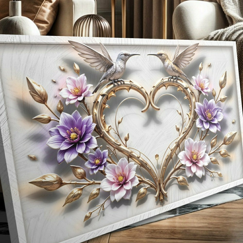 Plow & Hearth 3D Hummingbirds Wall Art