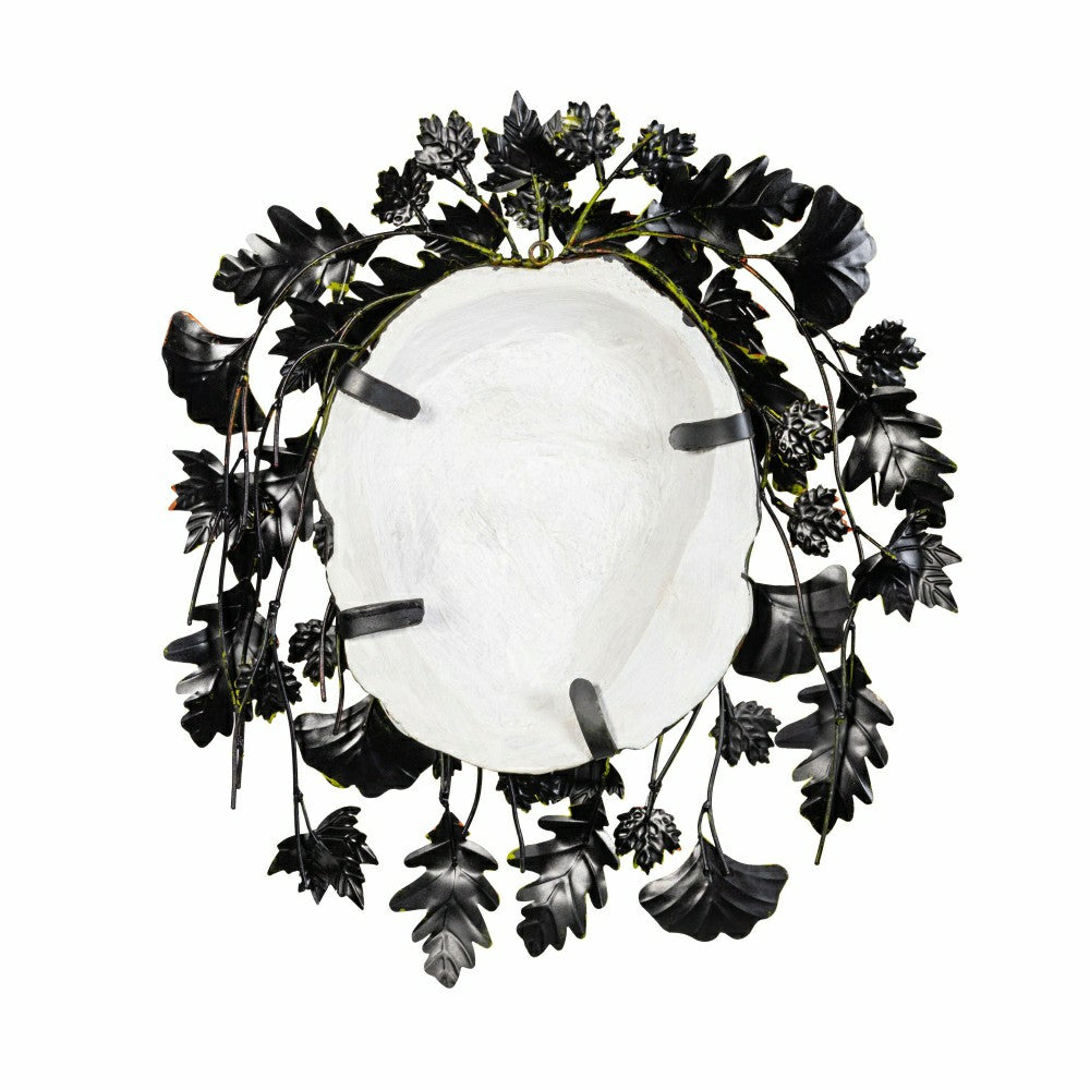 Plow & Hearth Green Floral Nymph Metal Wall Décor