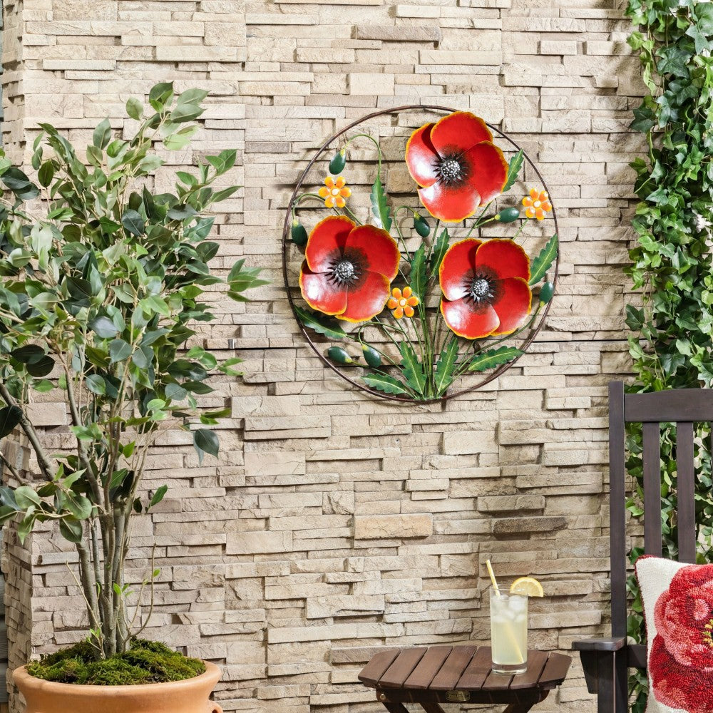 Plow & Hearth Poppy Wall Décor